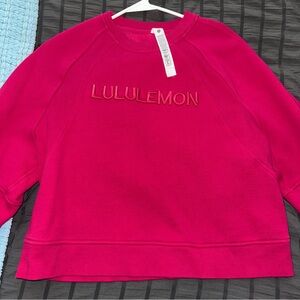 lululemon athletica Pink Crew Neck Sweater